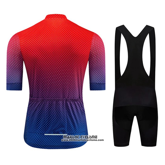 2020 Maillot Ciclismo Le Col Rouge Bleu Manches Courtes et Cuissard